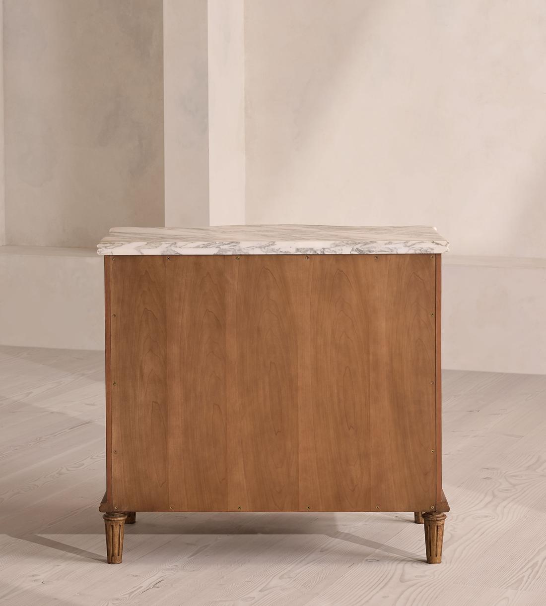 Valerie Three Drawer Dresser - Arabescato Corchia Marble - Images - Image 4