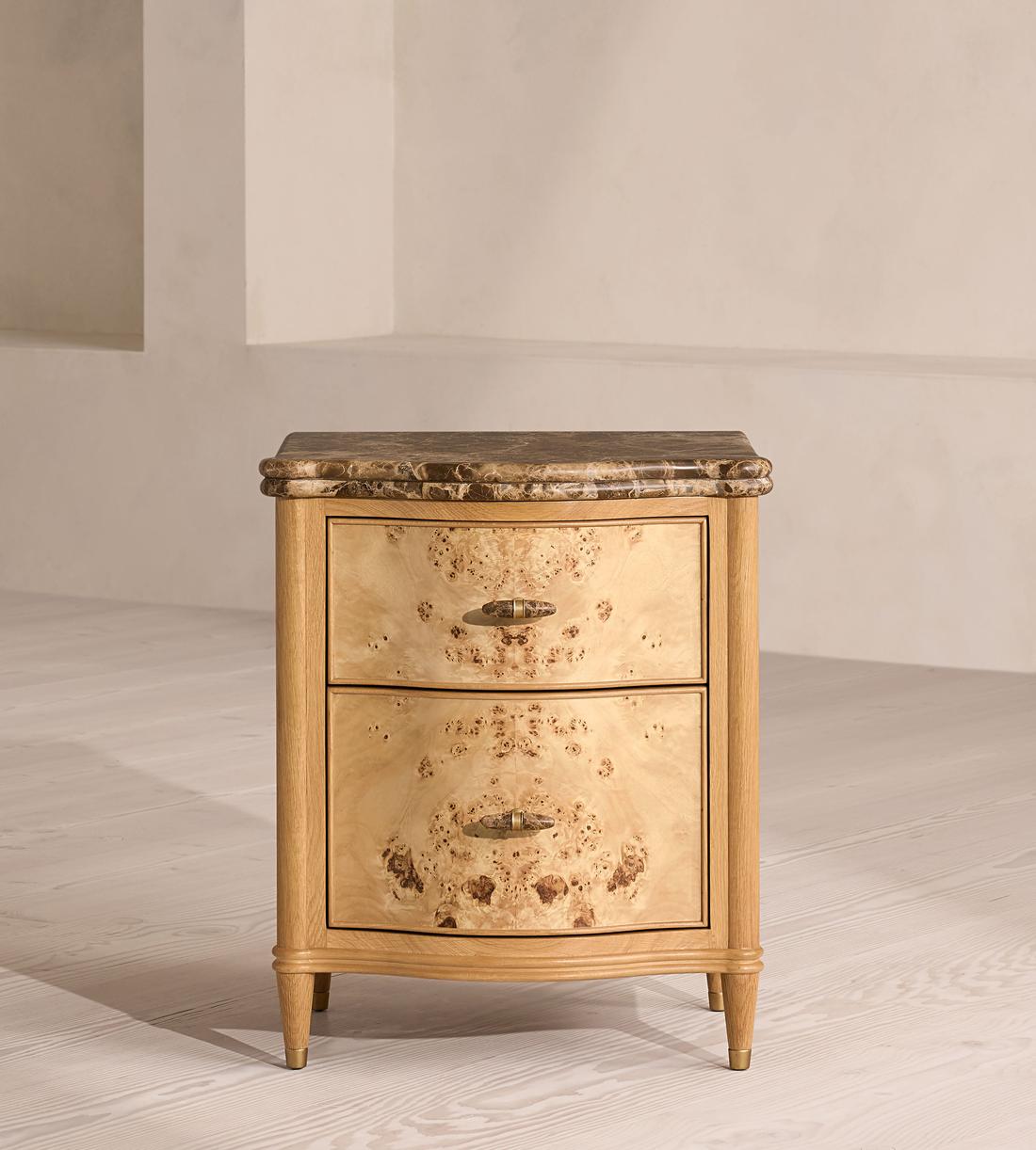 Valerie Bedside Table - Dark Emperador Marble - Listing - Image 3