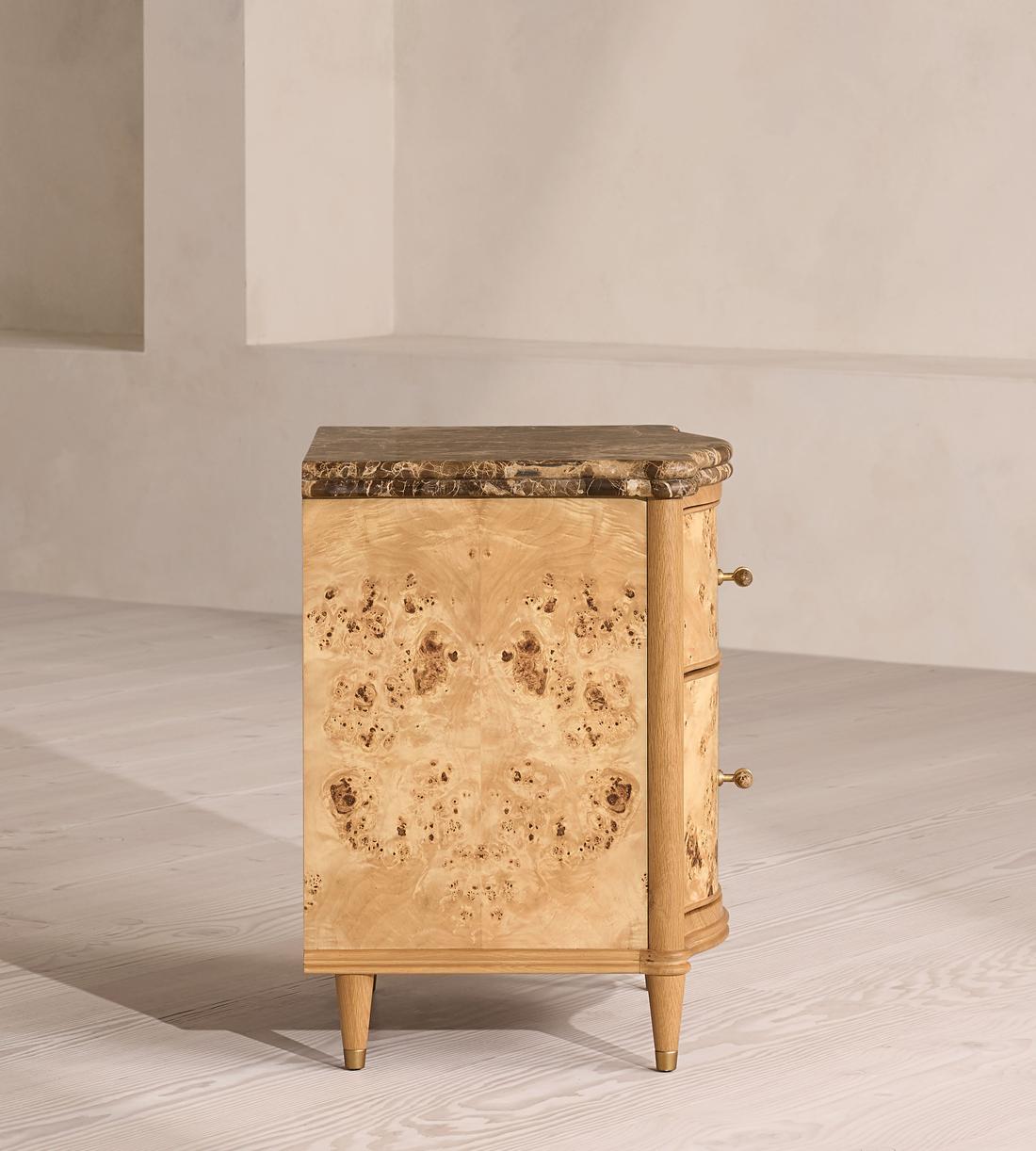 Valerie Bedside Table - Dark Emperador Marble - Images - Image 5