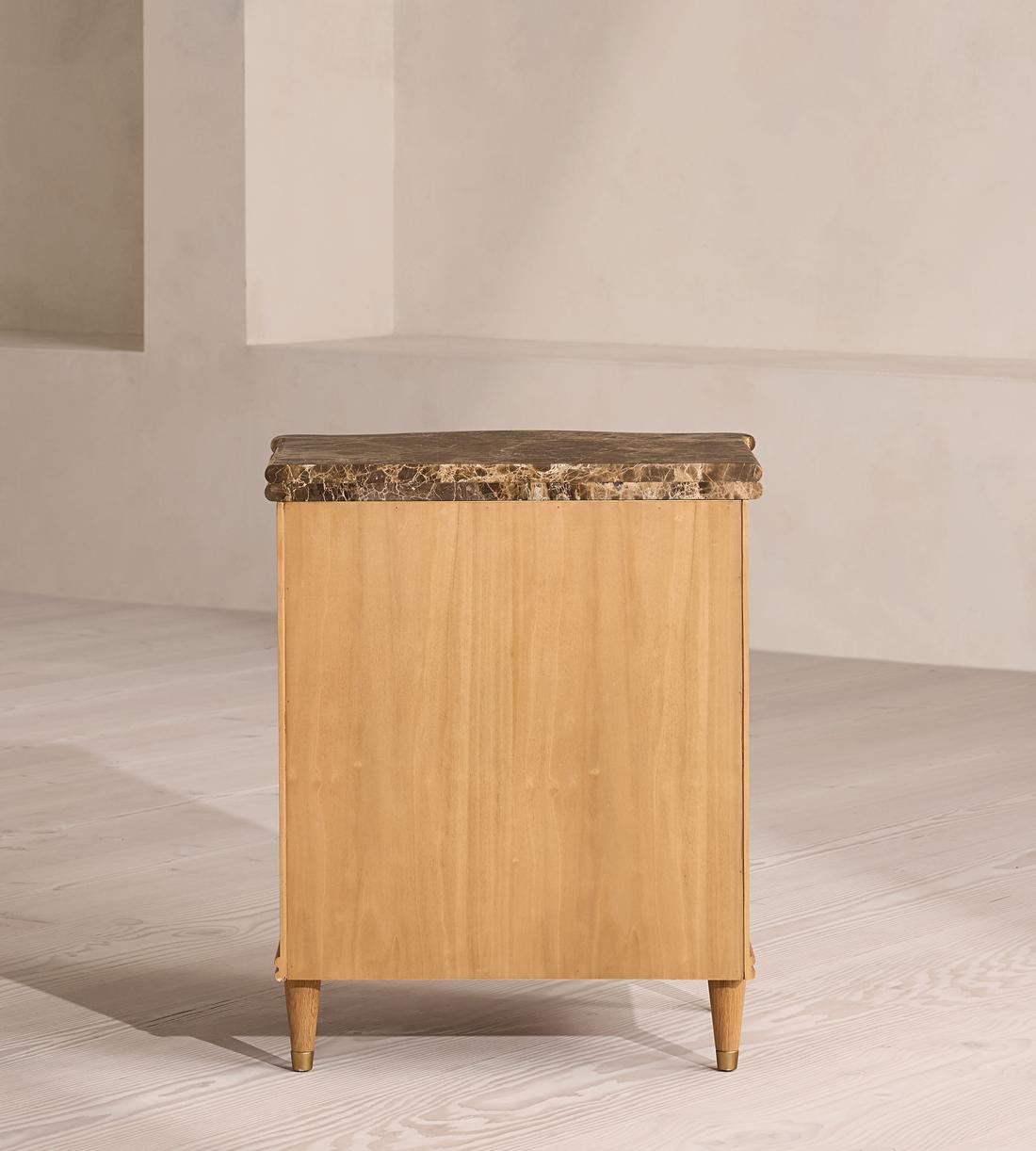 Valerie Bedside Table - Dark Emperador Marble - Images - Image 6