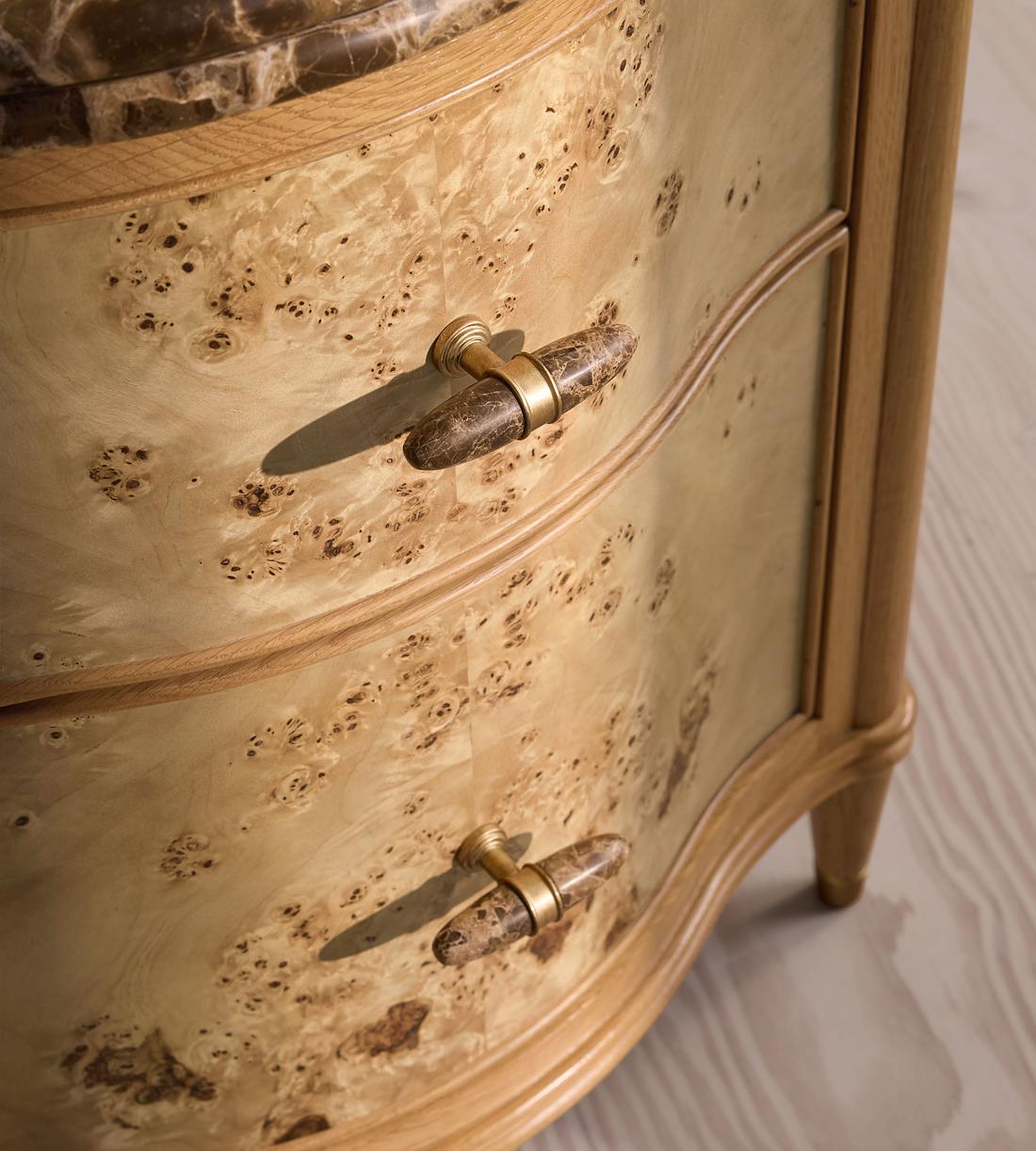 Valerie Bedside Table - Dark Emperador Marble - Images - Image 9