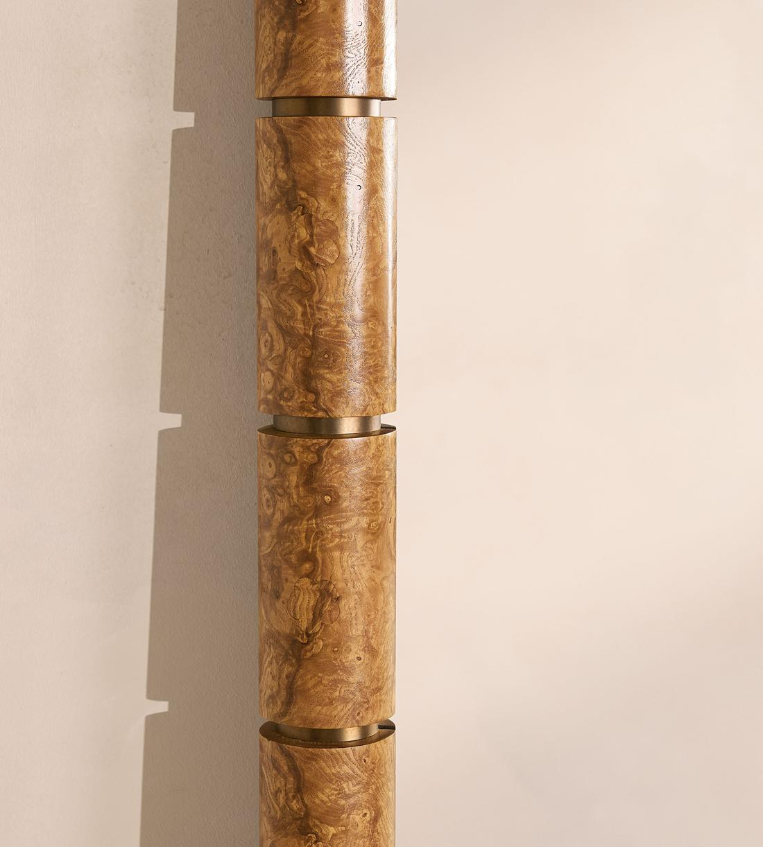 Furleigh Floor Mirror - Burl - Images - Image 4