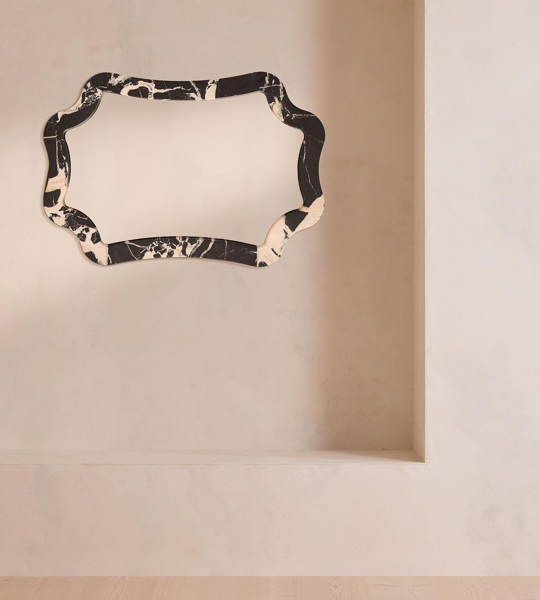 Hollis Wall Mirror - Black Bulgari Marble - Listing - Image 3