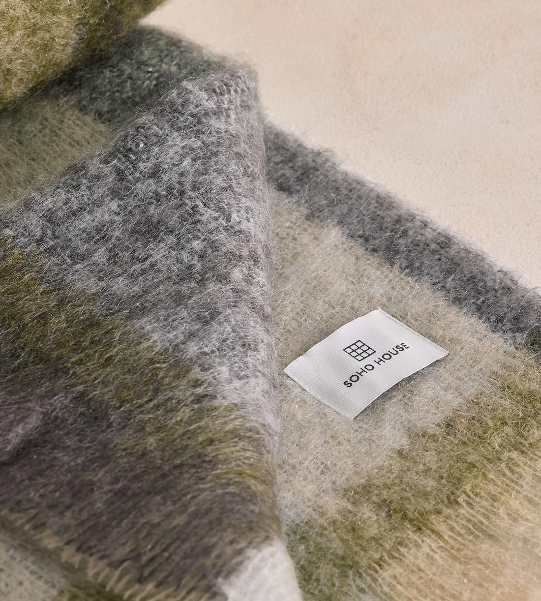 Curtis Mohair Check Throw - Multi - Images - Image 4
