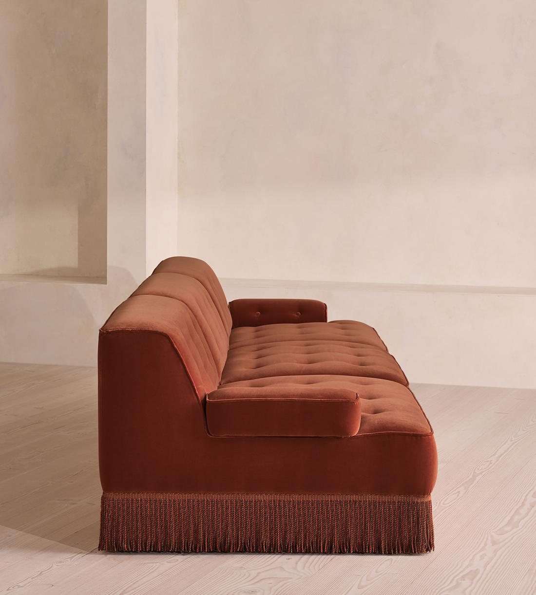 Elowen Modular Sofa - Four Seater - Velvet - Rust UK - Images - Image 5