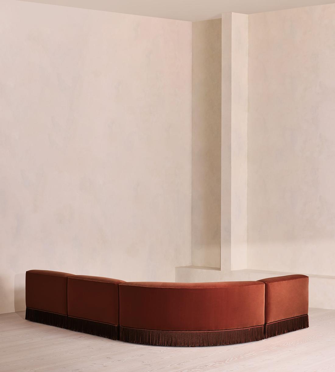Elowen Modular Sofa - L-Shape Sofa - Velvet - Rust UK - Images - Image 3