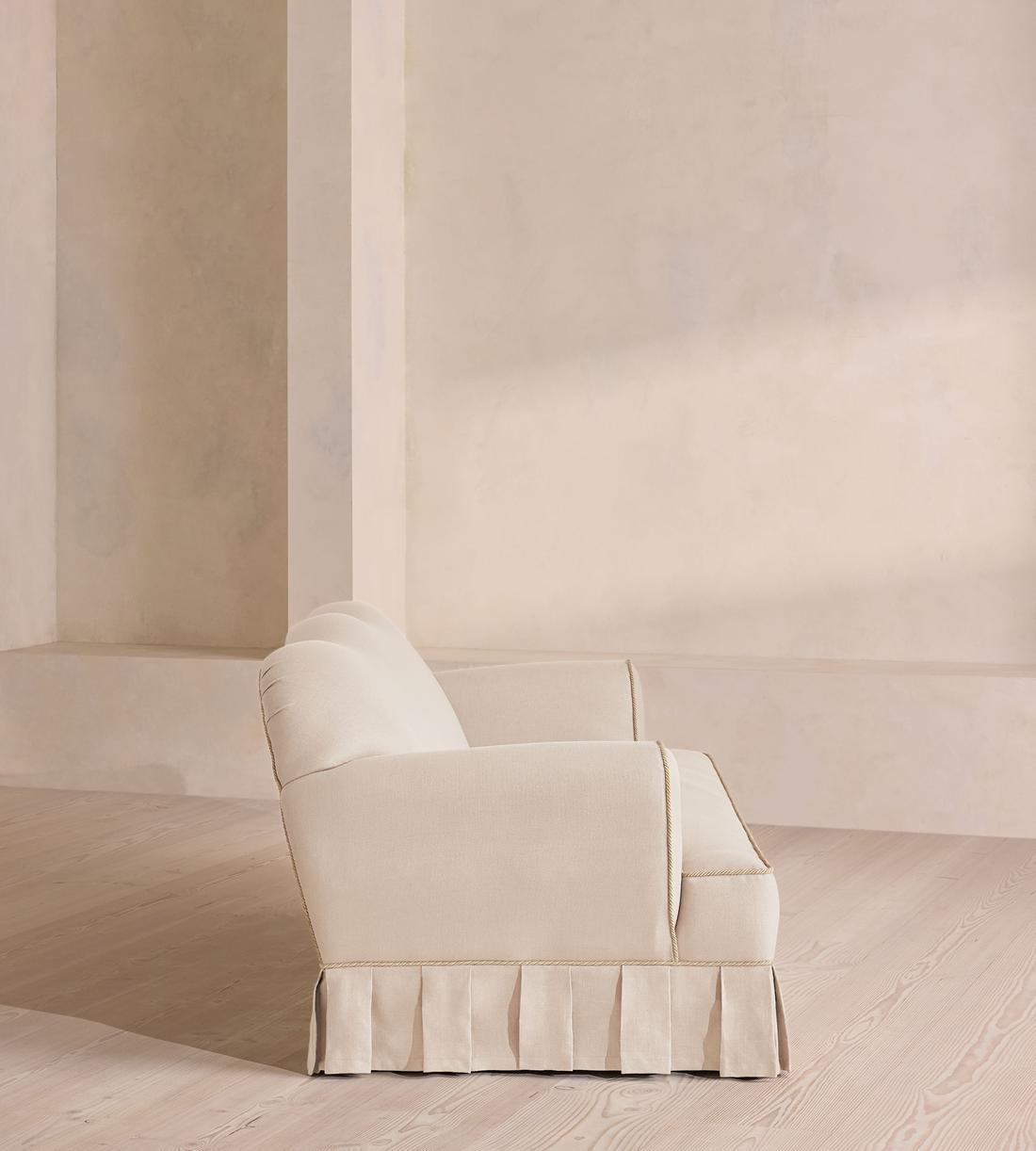 Madelyn Three Seater Sofa - Linen - Bisque - UK - Images - Image 3