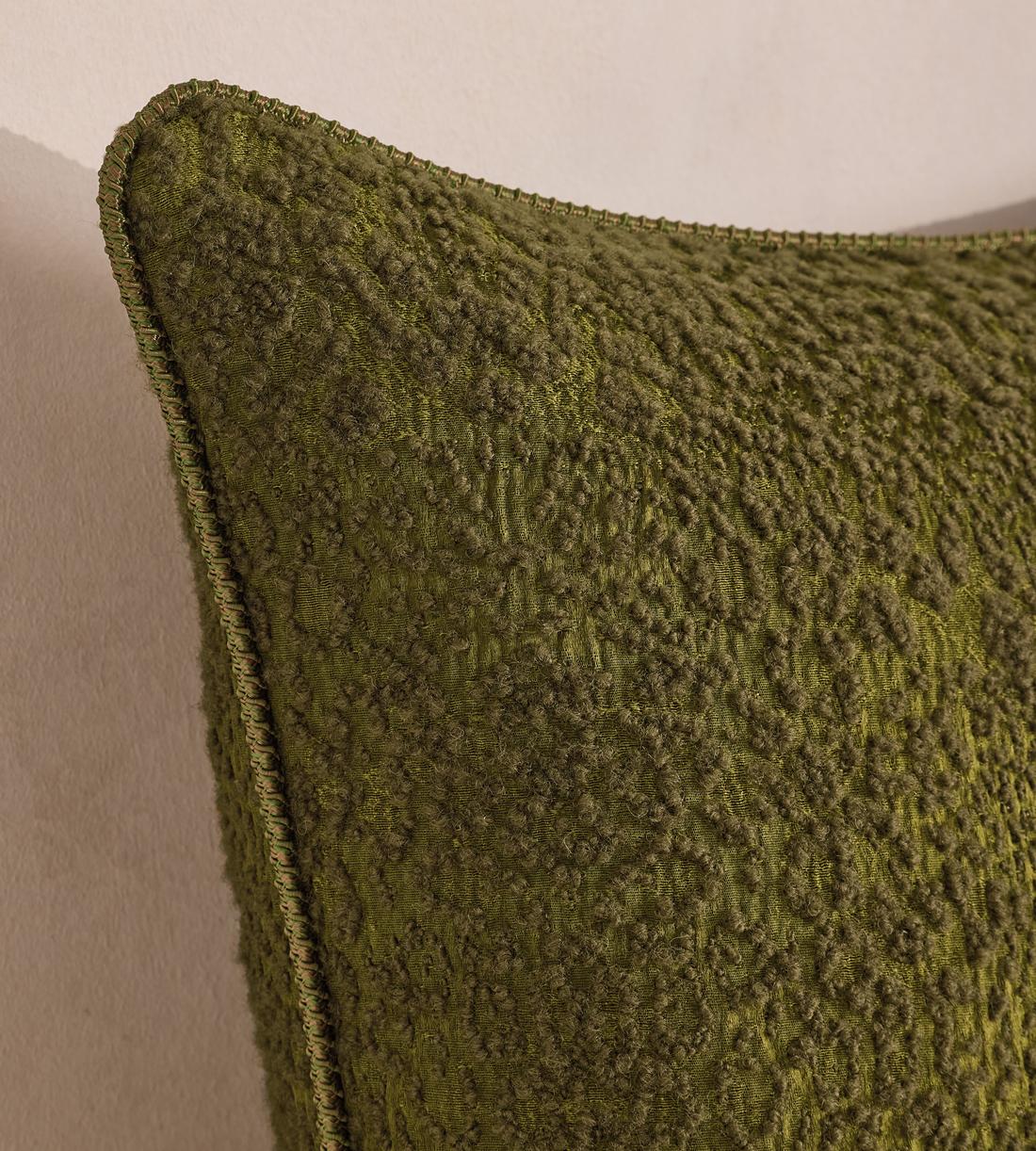Penelope Square Cushion - Moss - Images - Image 3
