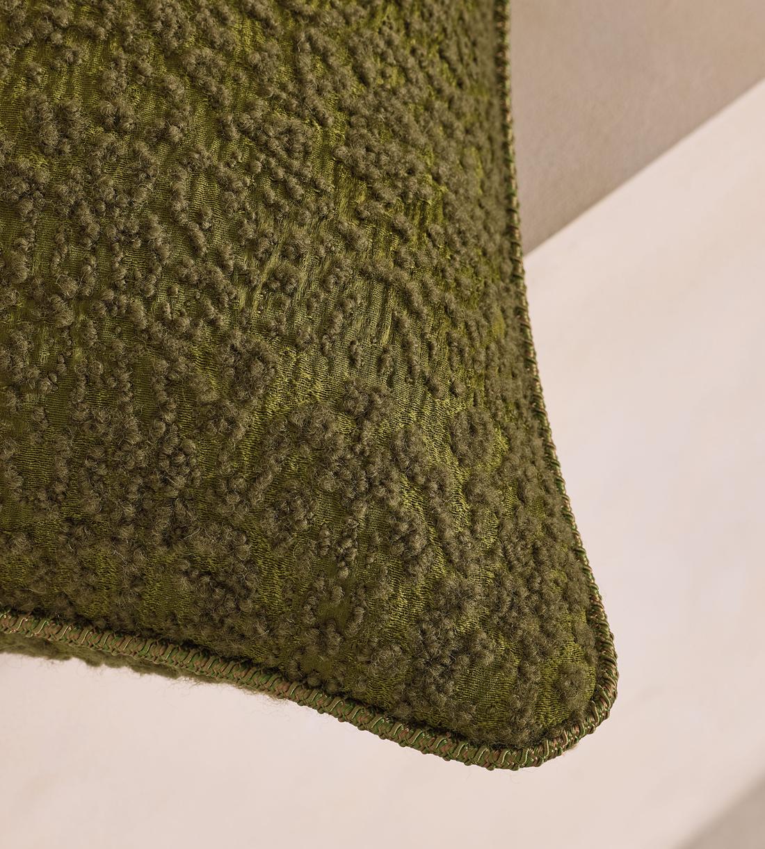 Penelope Square Cushion - Moss - Images - Image 4