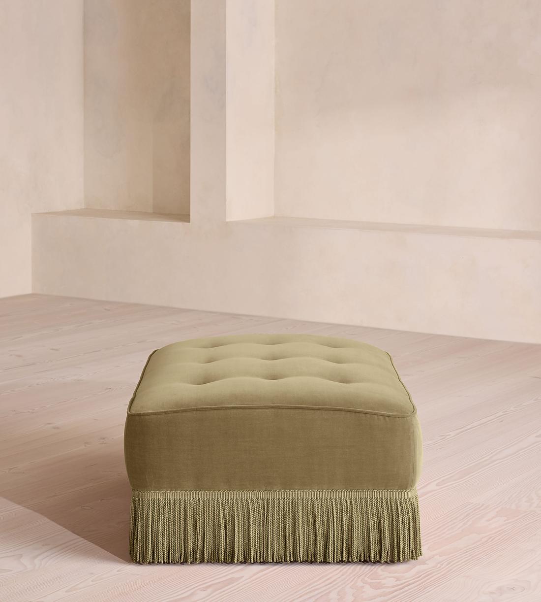 Elowen Ottoman - Velvet - Lichen - UK - Images - Image 3