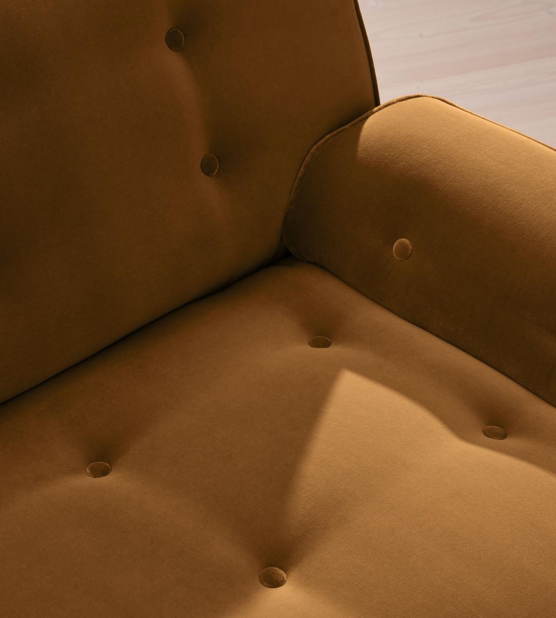 Elowen Modular Sofa - Three Seater - Velvet - Mustard UK - Images - Image 5