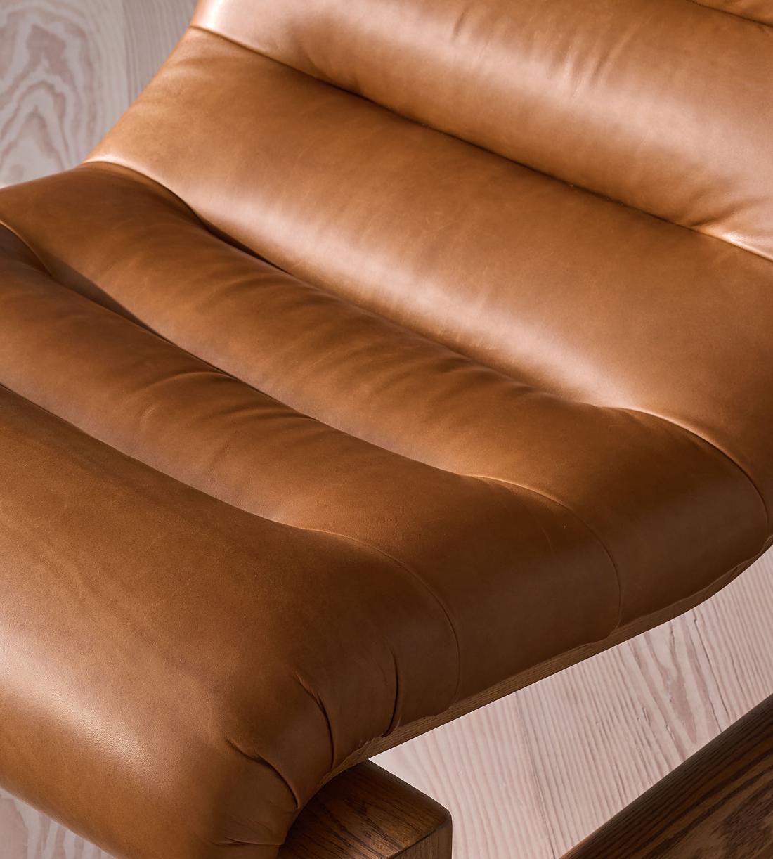 Drew Lounge Chair - Leather - Chestnut UK - Images - Image 7