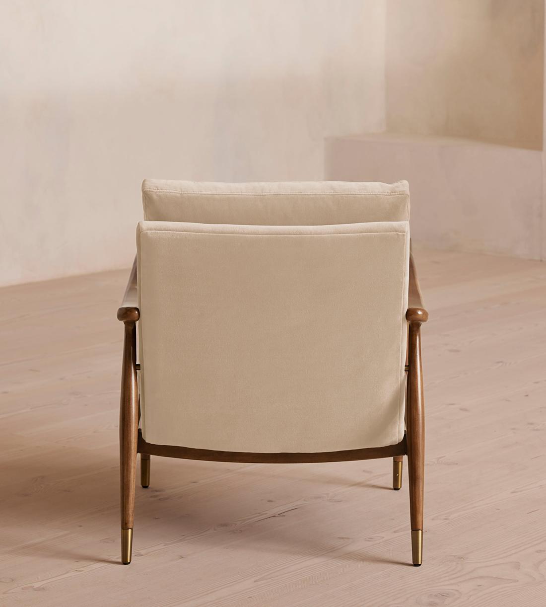 Theodore Armchair - Velvet - Porcelain - Images - Image 3