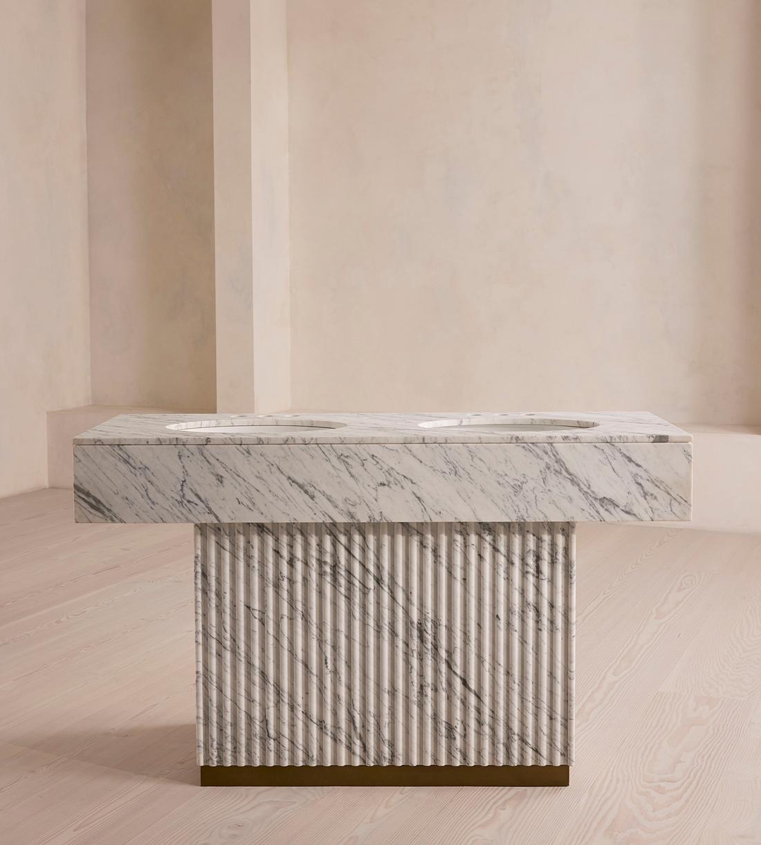 Stellios Double Vanity - Arabescato Marble - Listing - Image 4