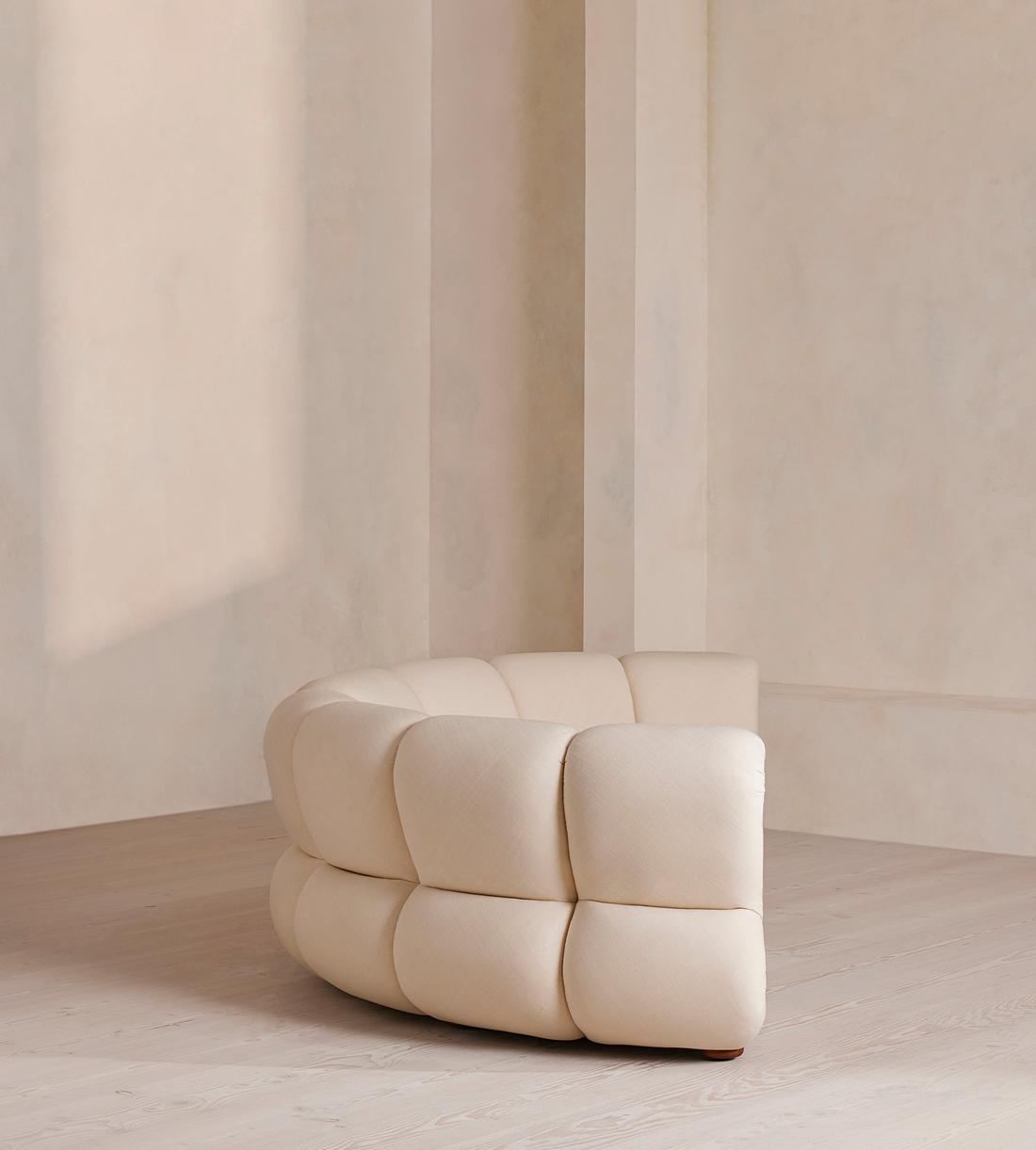 Noelle Outdoor Sectional - Curved - Four Seater Sofa - Off White - US - Images - Image 5