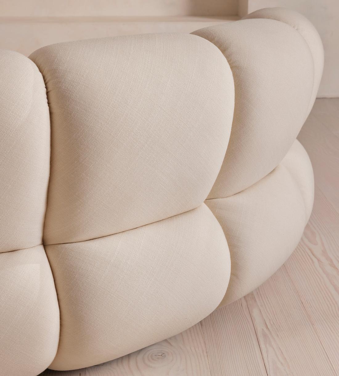 Noelle Outdoor Sectional - Curved - Four Seater Sofa - Off White - US - Images - Image 7