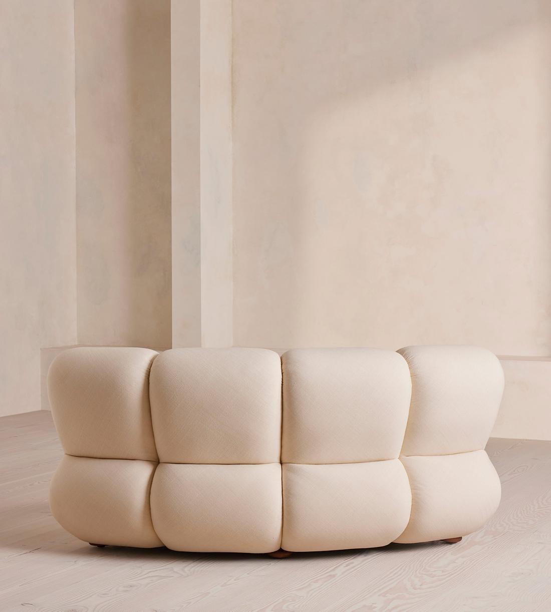 Noelle Outdoor Sectional Curved Armchair - Off White - US - Images - Image 6