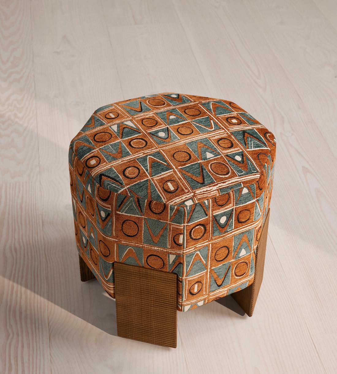 Alvin Footstool - Lumi Jacquard - Images - Image 5