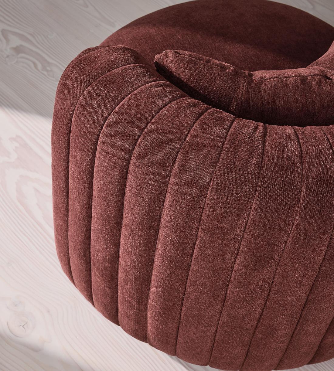 Vivienne Armchair - Linen Chenille - Bordeaux - UK - Images - Image 5