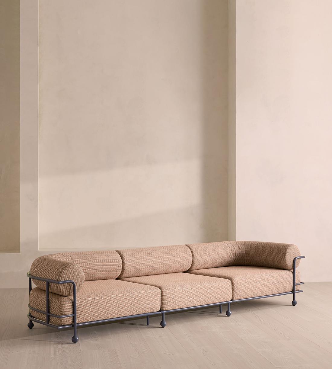 Gaspard 4 Seater Outdoor Sofa - Pierre Frey - Cassis - Listing - Image 2