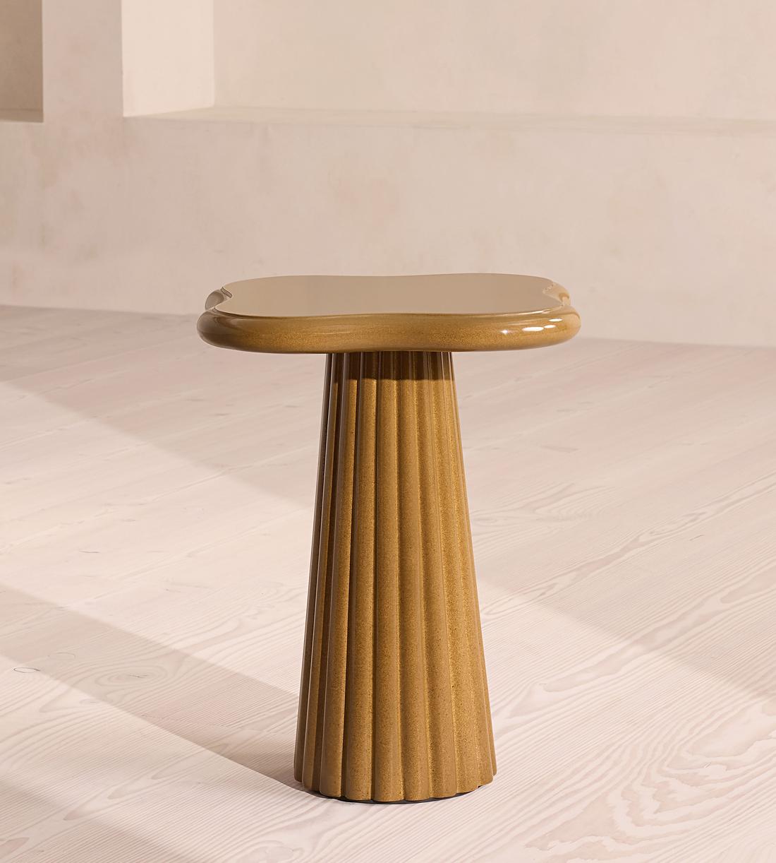 Dayton Outdoor Side Table - Concrete - Ochre - Listing - Image 2