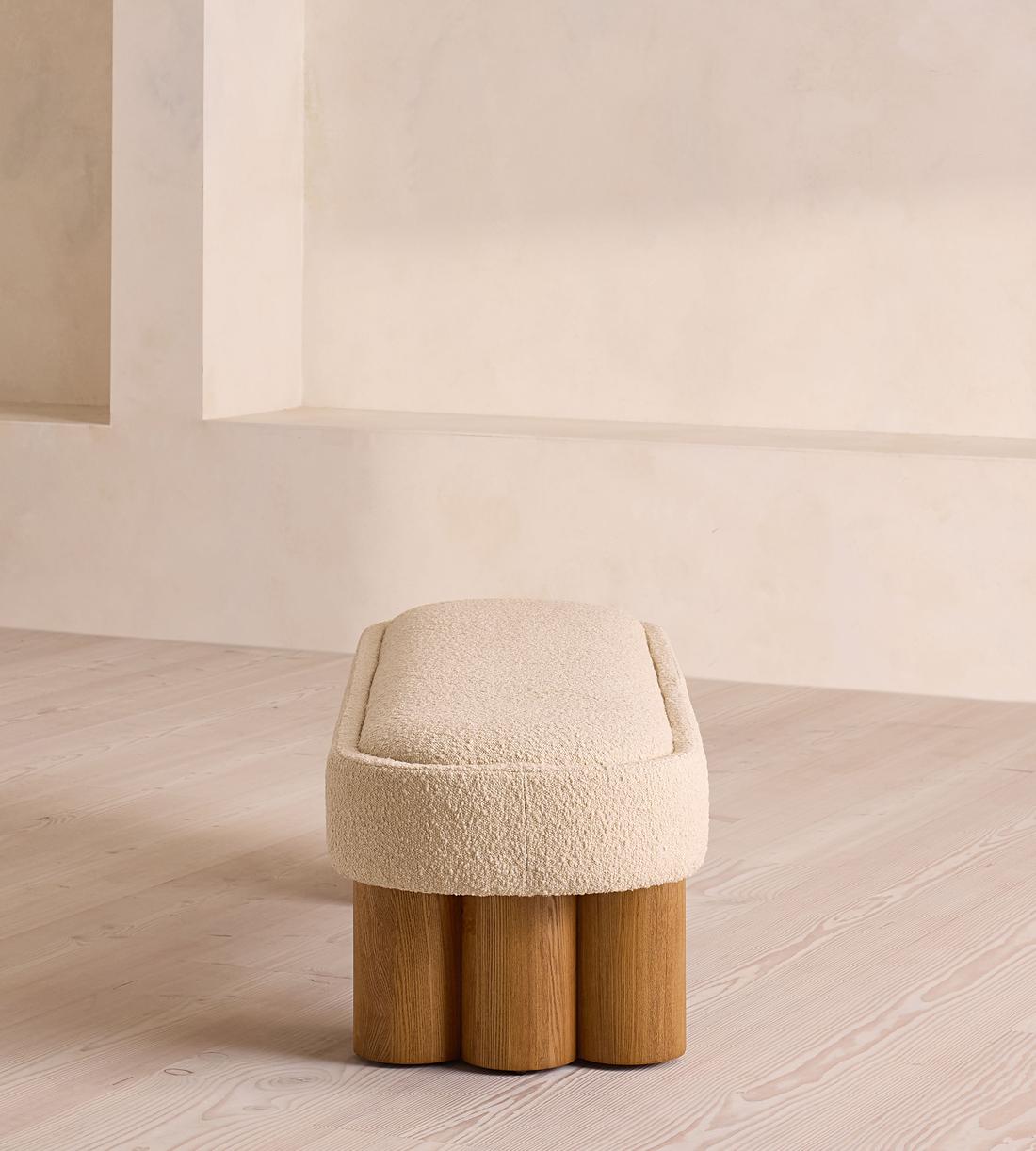 Nieve Bench - Boucle Sand - Images - Image 4