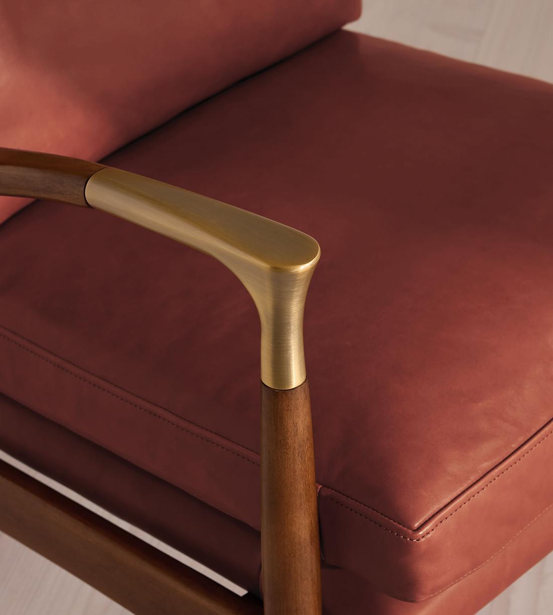 Theodore Armchair - Leather - Sangria - UK - Images - Image 5