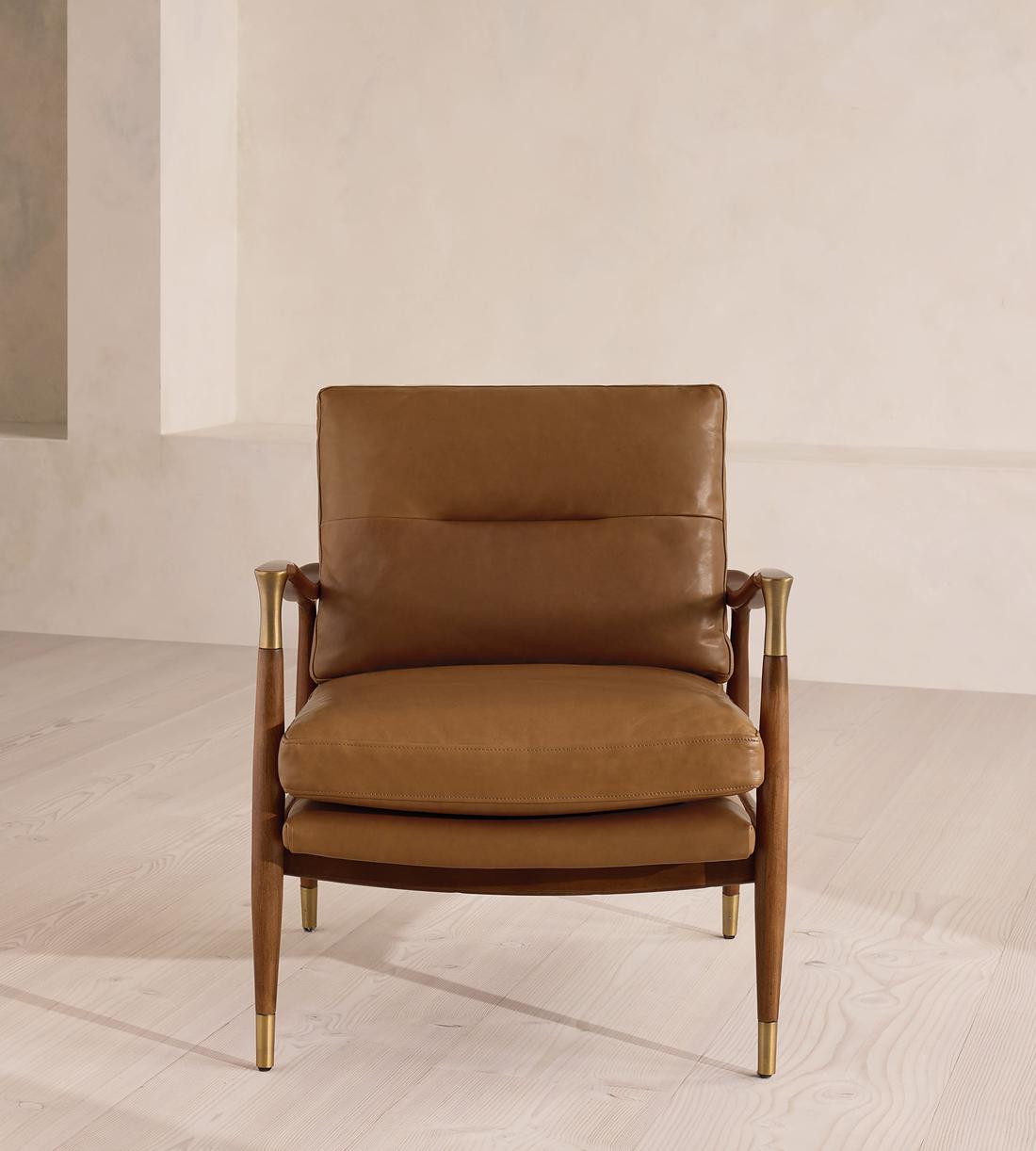 Theodore Armchair - Leather Chestnut - US - Listing - Image 3