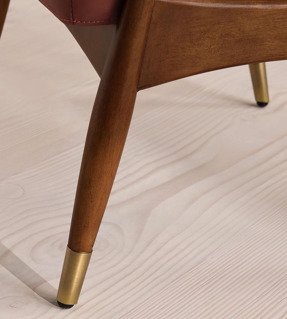 Theodore Footstool - Leather - Sangria - UK - Images - Image 5