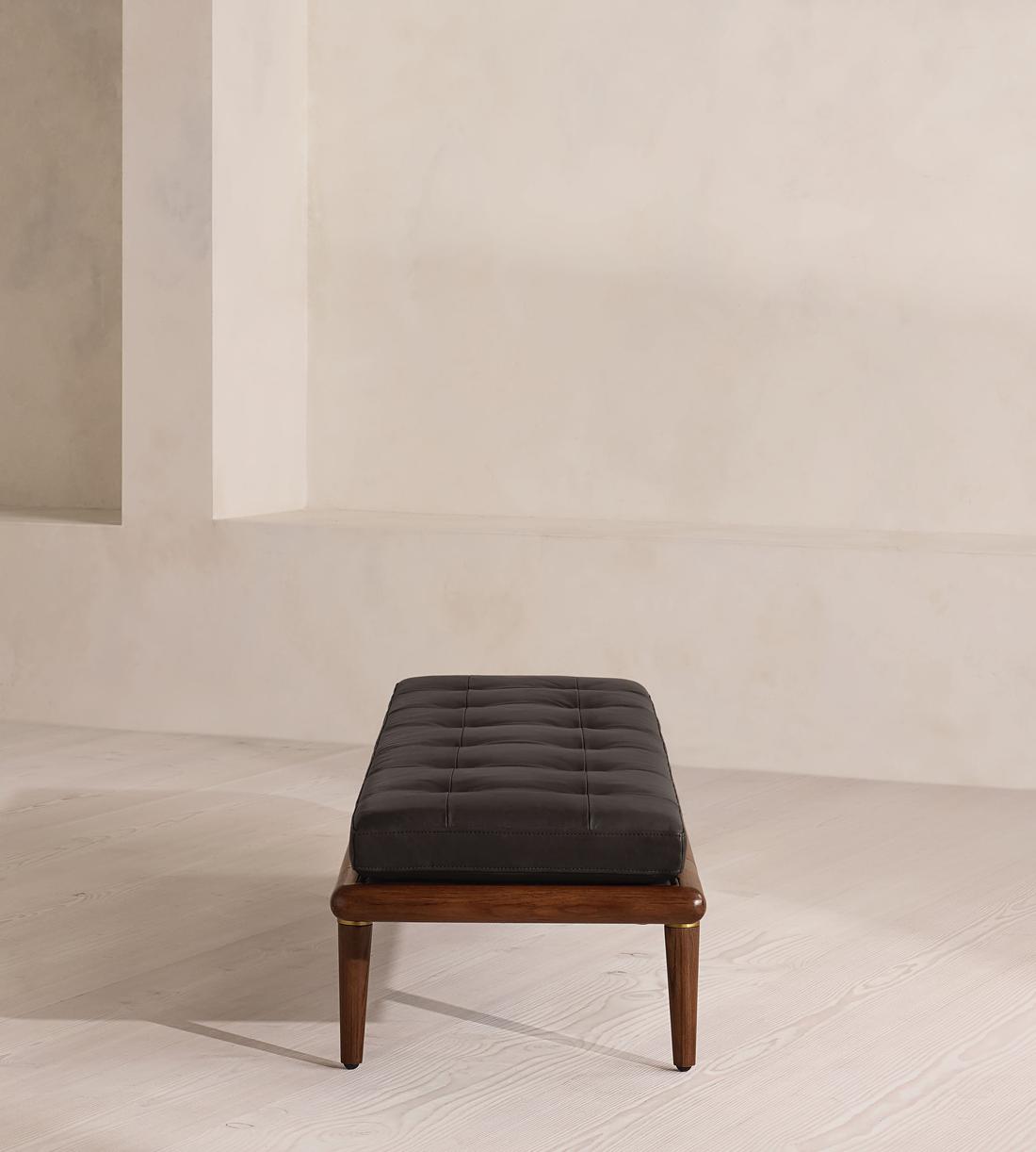 Theodore Bench - Leather - Black - Images - Image 3