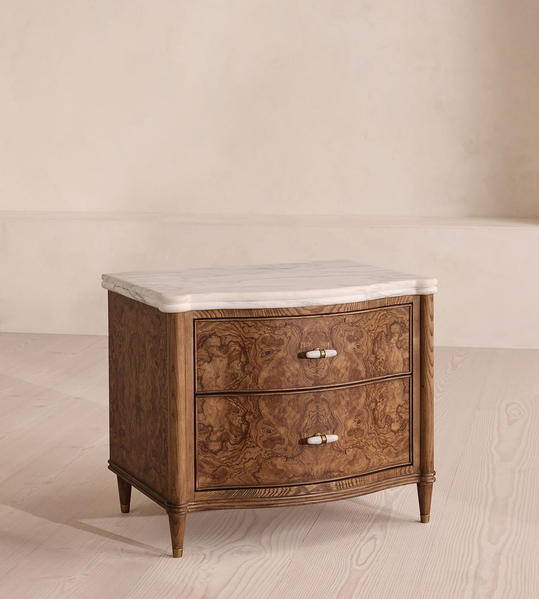 Valerie Bedside Table - Arabescato Corchia Marble - Large - Listing - Image 3