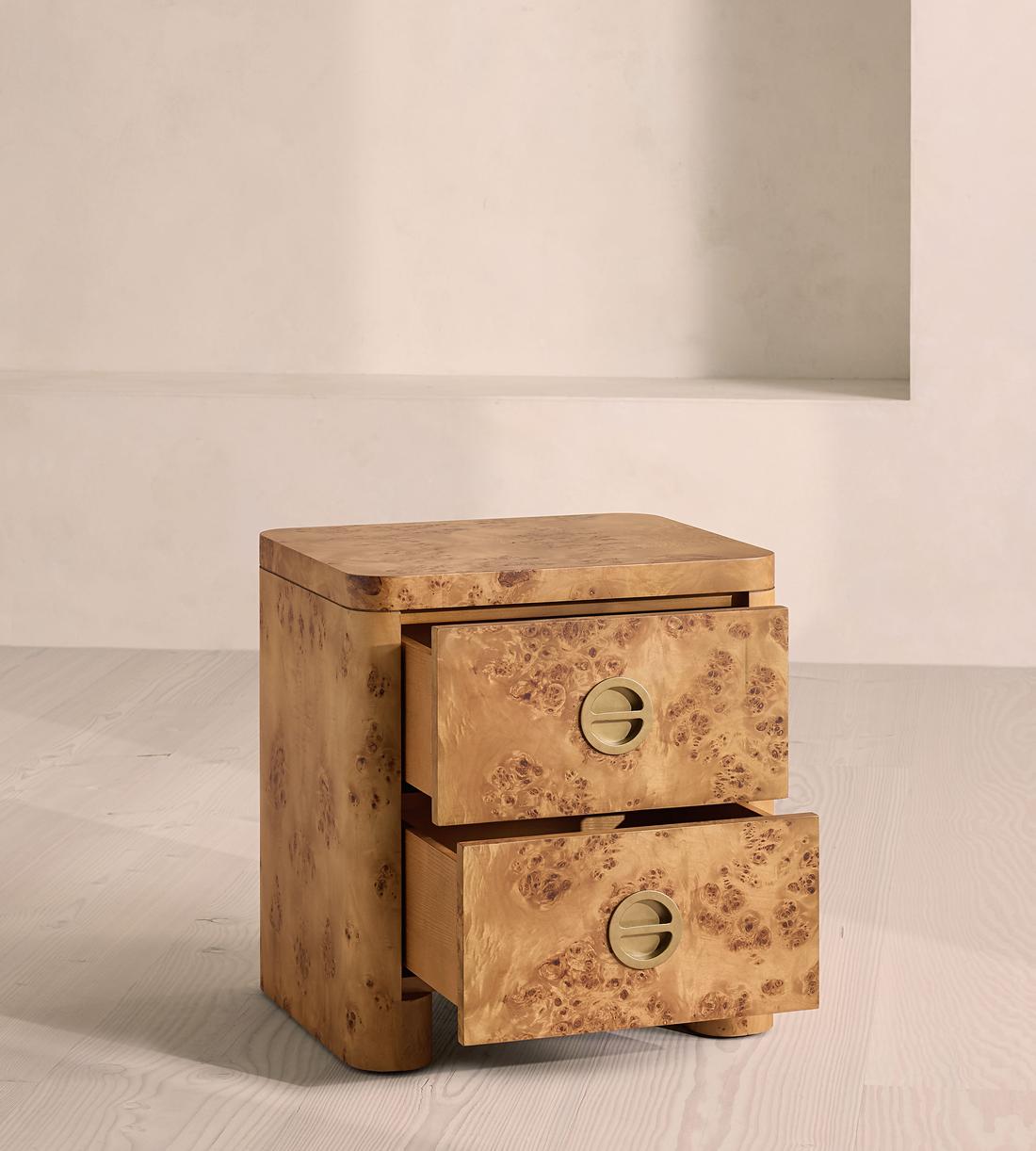 Warwick Bedside Table - Mappa Burl - Images - Image 4