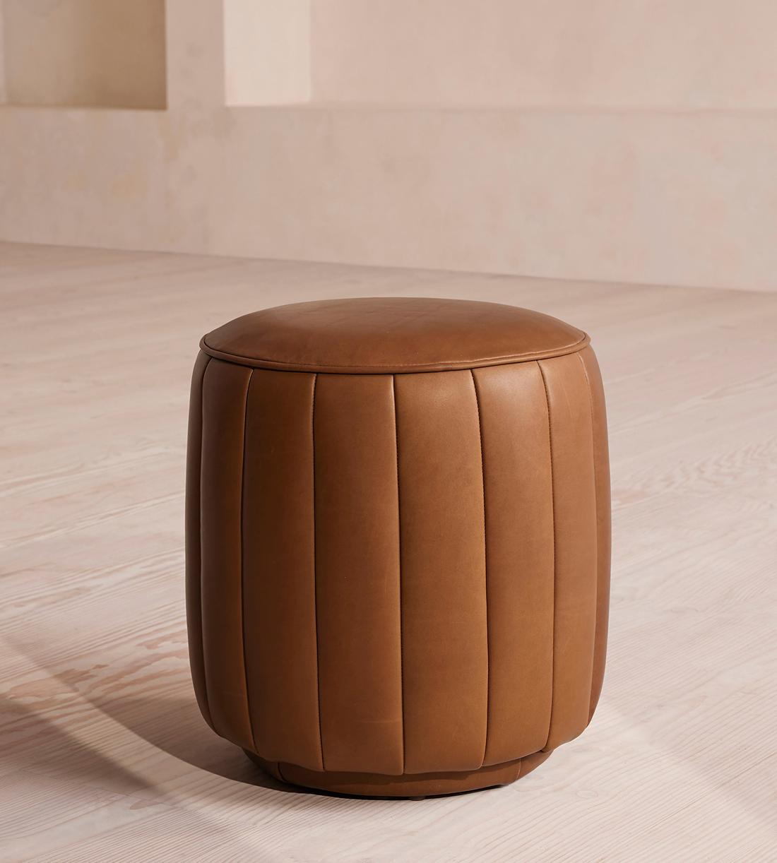 Romi Footstool - Moore & Giles Virtue Chestnut Leather - US - Listing - Image 2