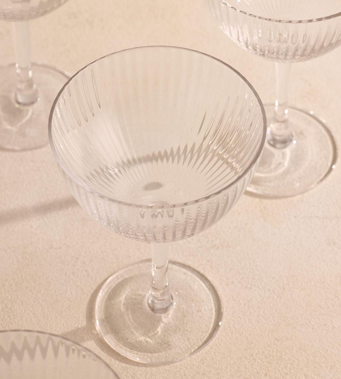 Fluted Champagne Coupe - Set of Four - Images - Image 4