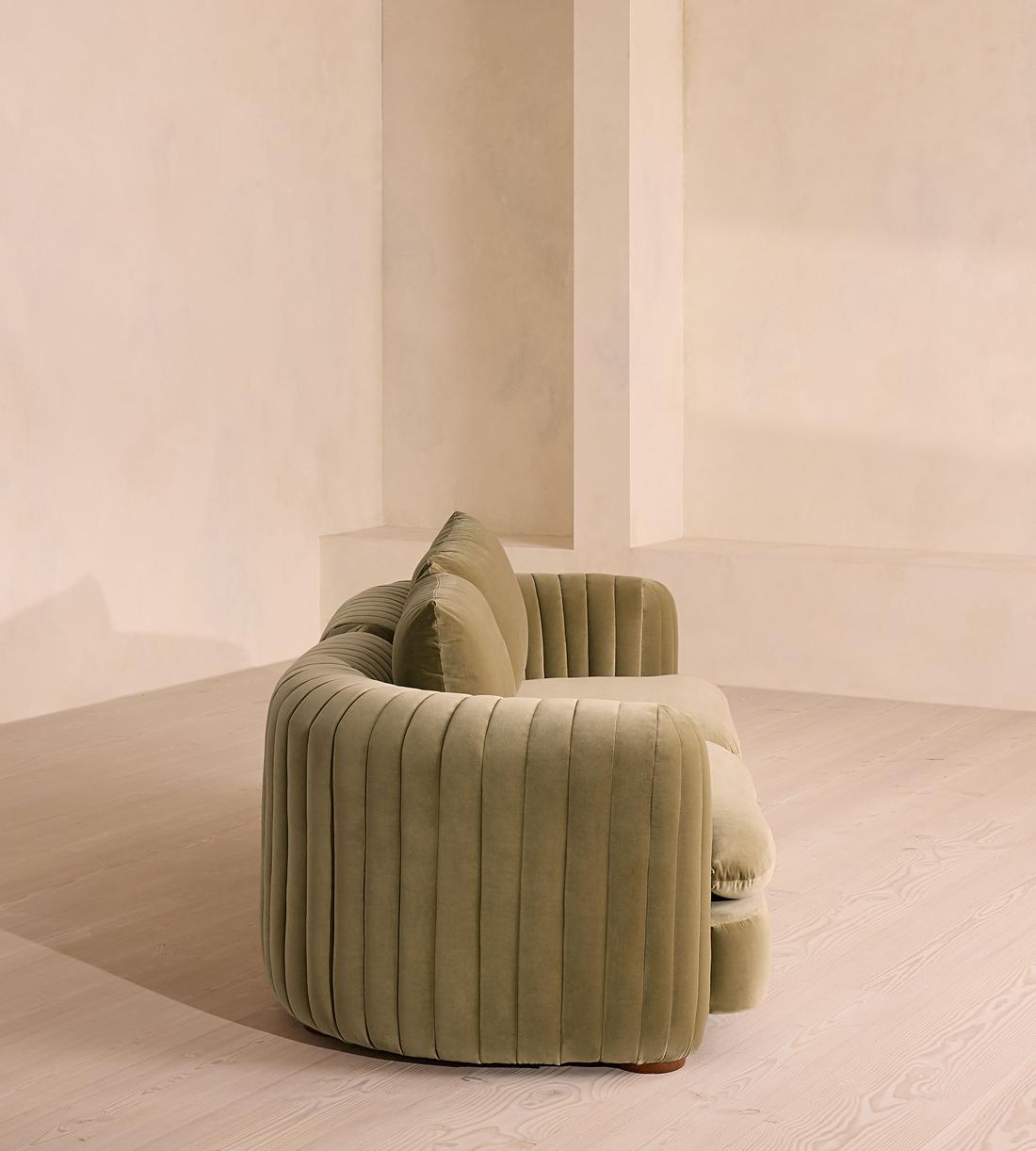 Vivienne Modular Sofa - Three Seater - Velvet Lichen - Images - Image 3