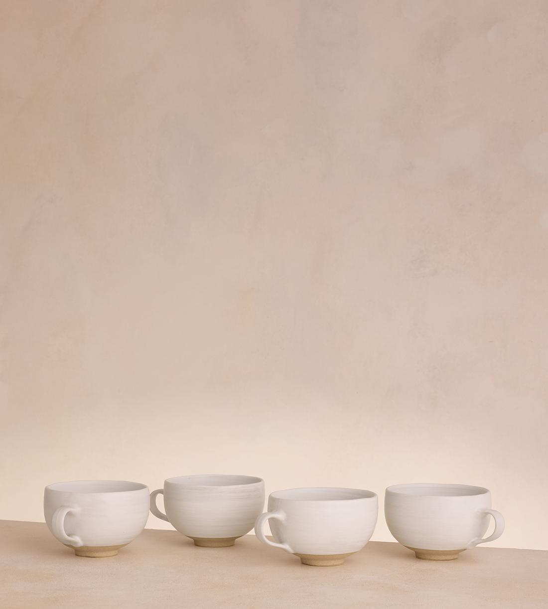 Morley Mug - White - Set of Four - Listing - Image 1