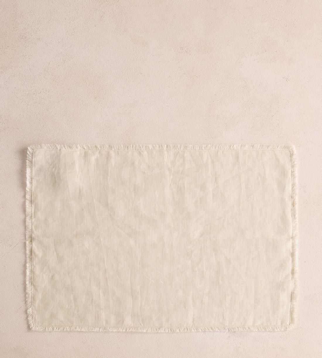Whitney Linen Placemats Cream - set of four - Listing - Image 2