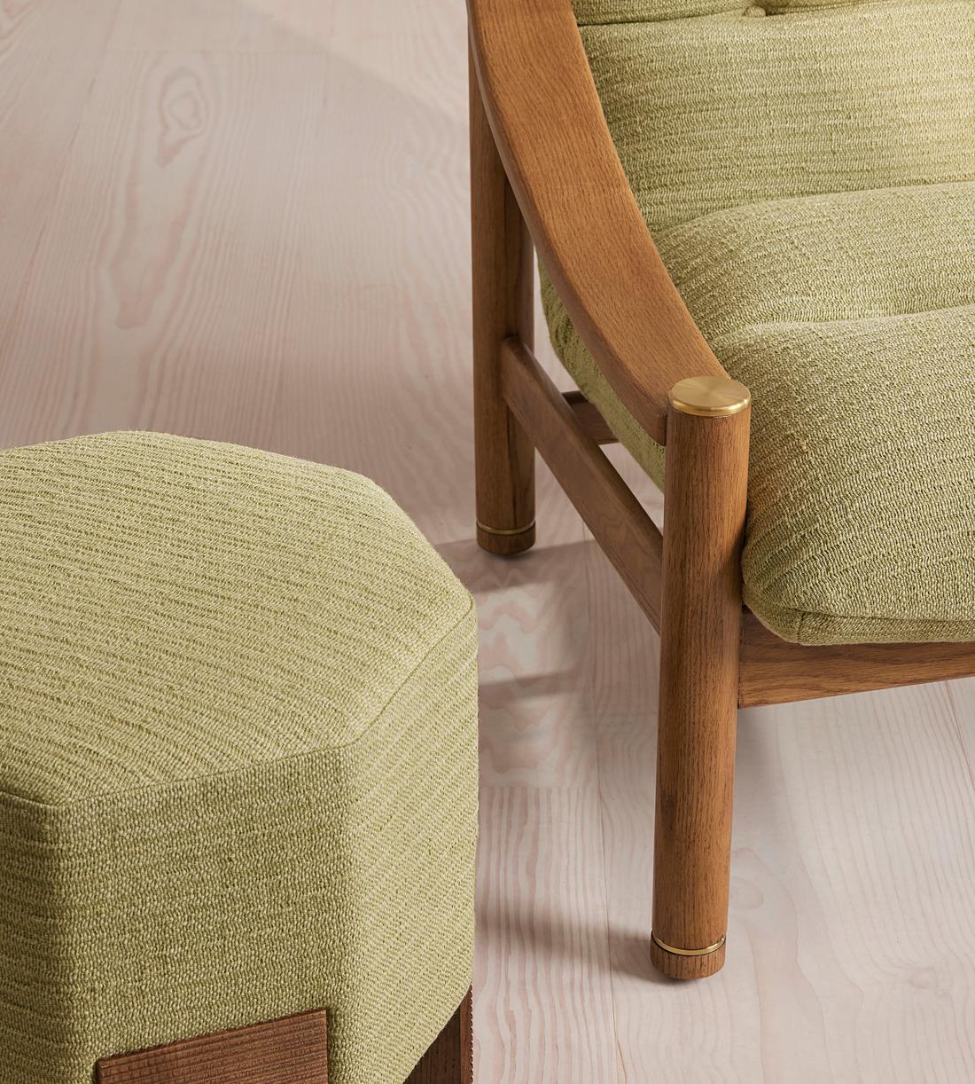 Karine Armchair - Textured Weave - Seafoam - US - Images - Image 7