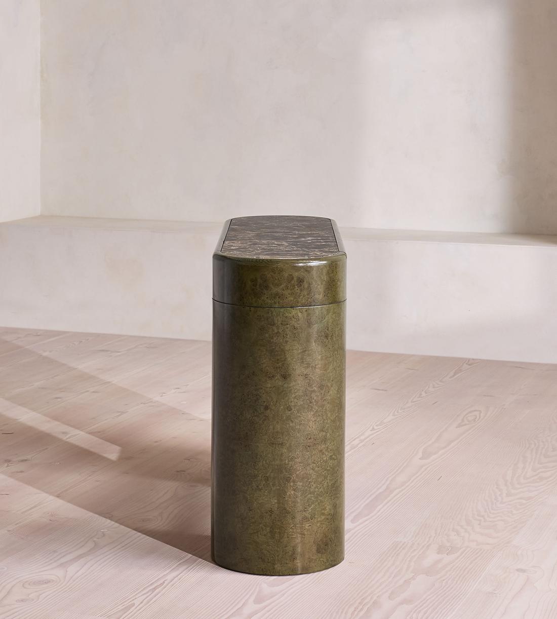 Siya Console - Dark Emperador Marble - Images - Image 3