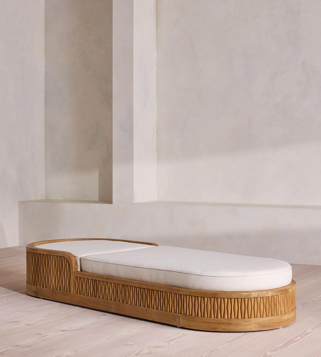 Orion Outdoor Chaise Lounger - Off White - Listing - Image 4