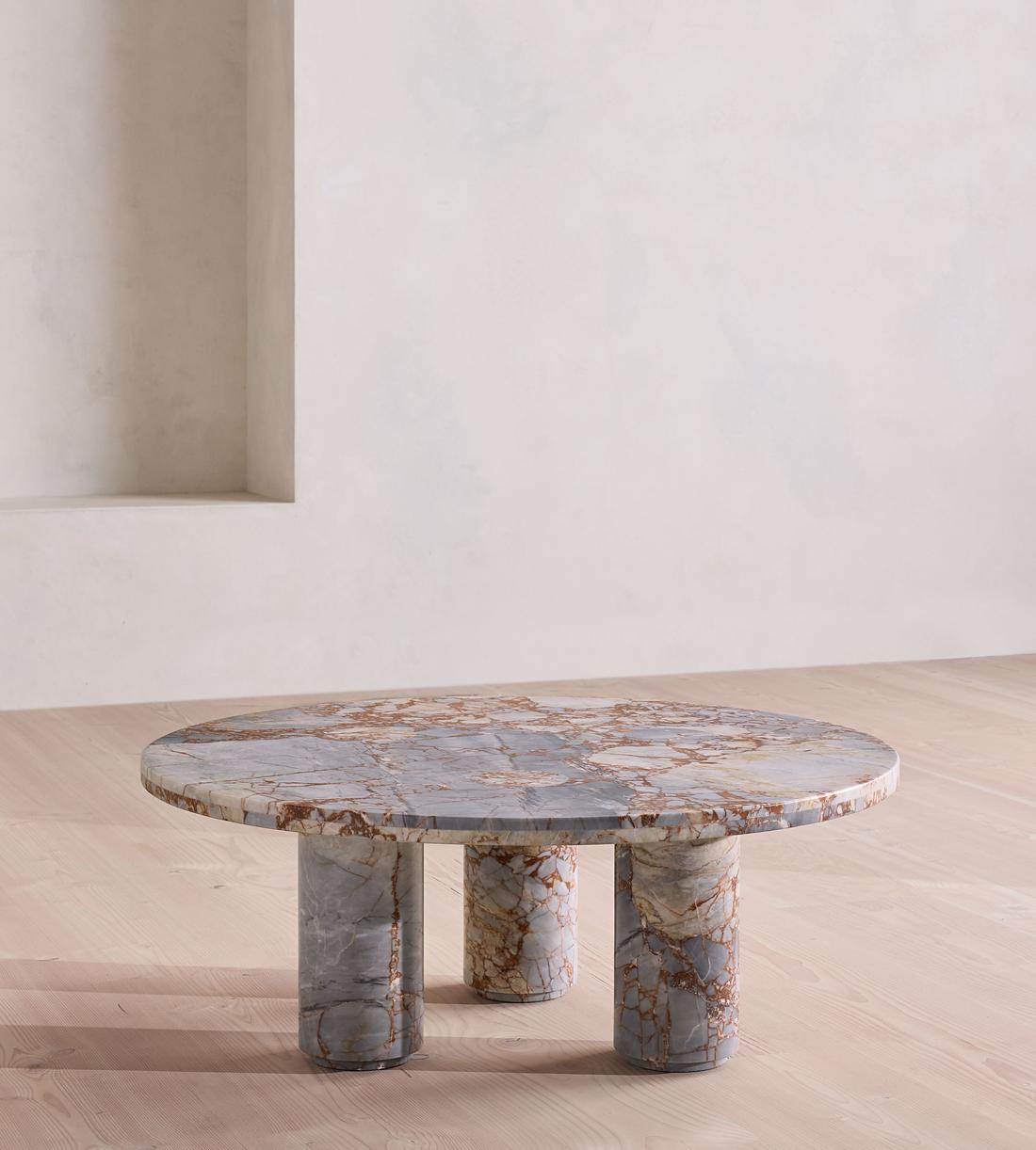 Tisbury Outdoor Coffee Table - Breccia Pernice Marble - UK - Listing - Image 2