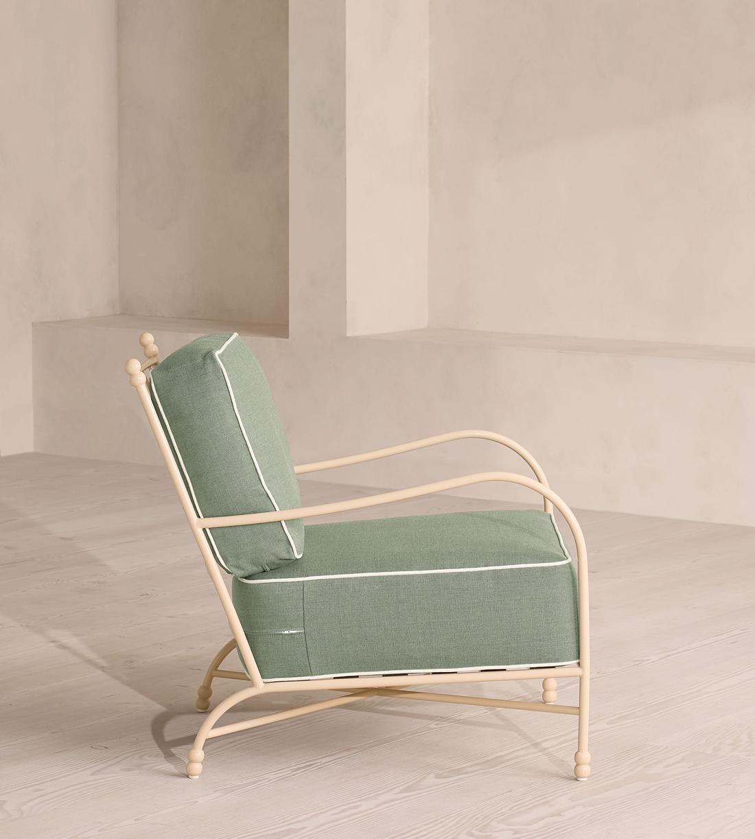 Fawn Outdoor Armchair - Sage - UK - Images - Image 4
