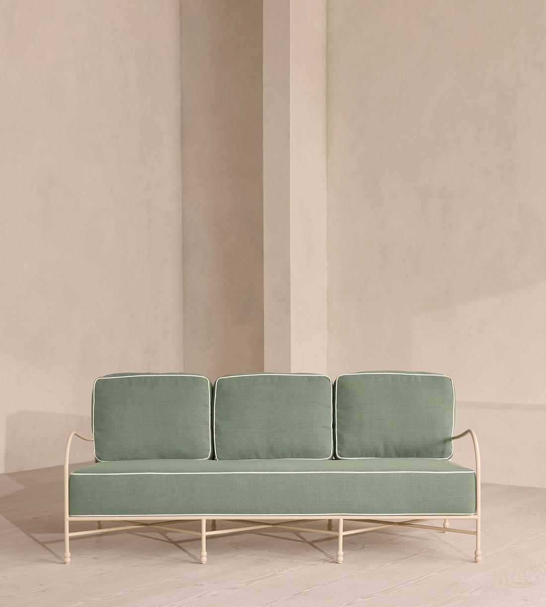 Fawn Outdoor Three Seater Sofa - Sage - UK - Listing - Image 3