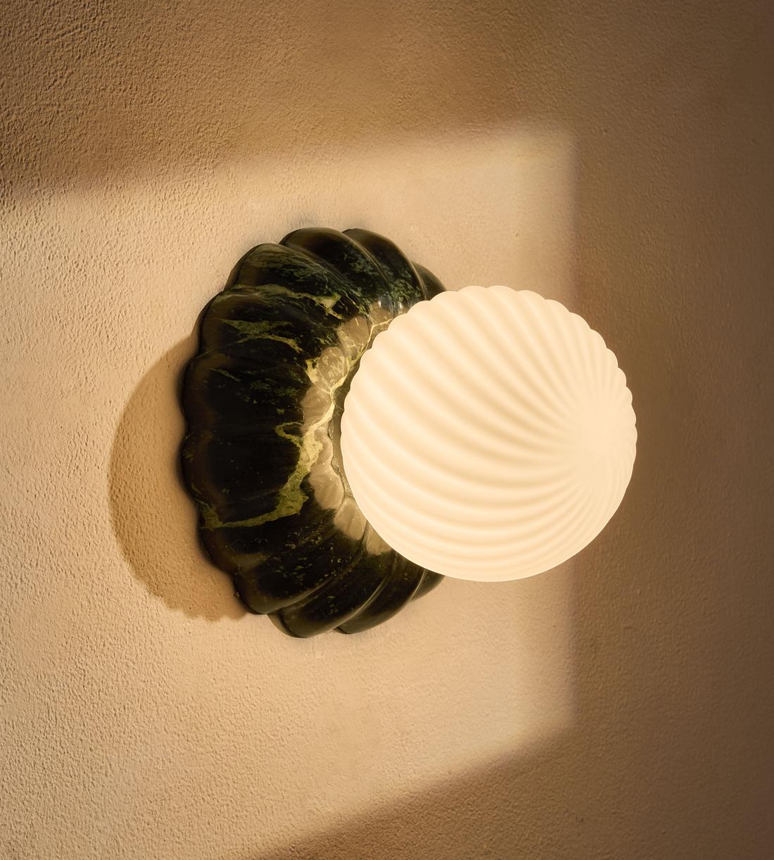 Floria Wall Light - Guatemala Marble - Green - IP44 - UK - Listing - Image 2