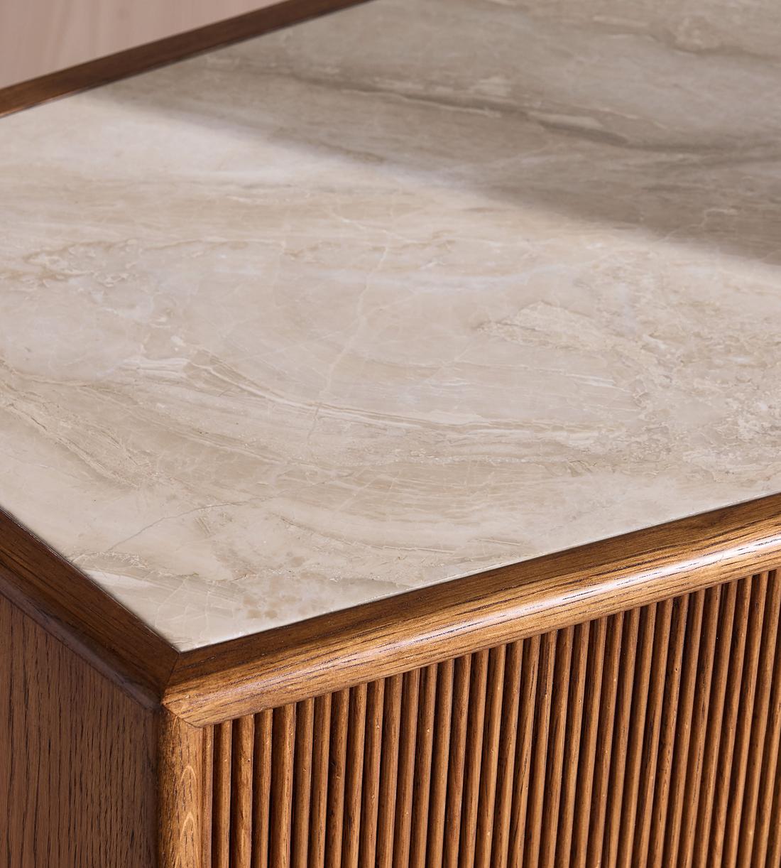 Silvio Six Drawer Dresser - Royal Diana Marble - Images - Image 7