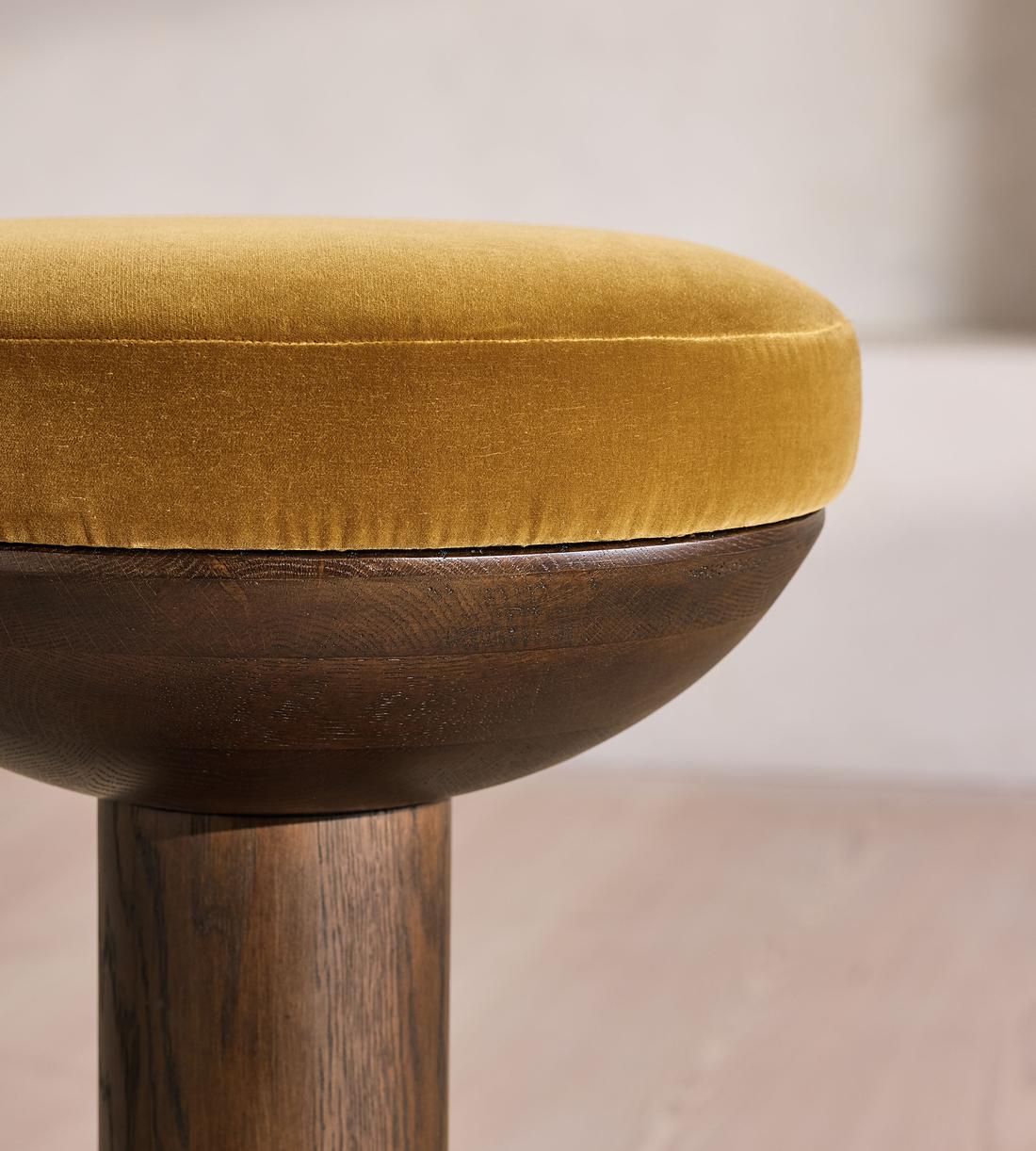 Lennie Barstool - Velvet - Mustard - UK - Images - Image 6