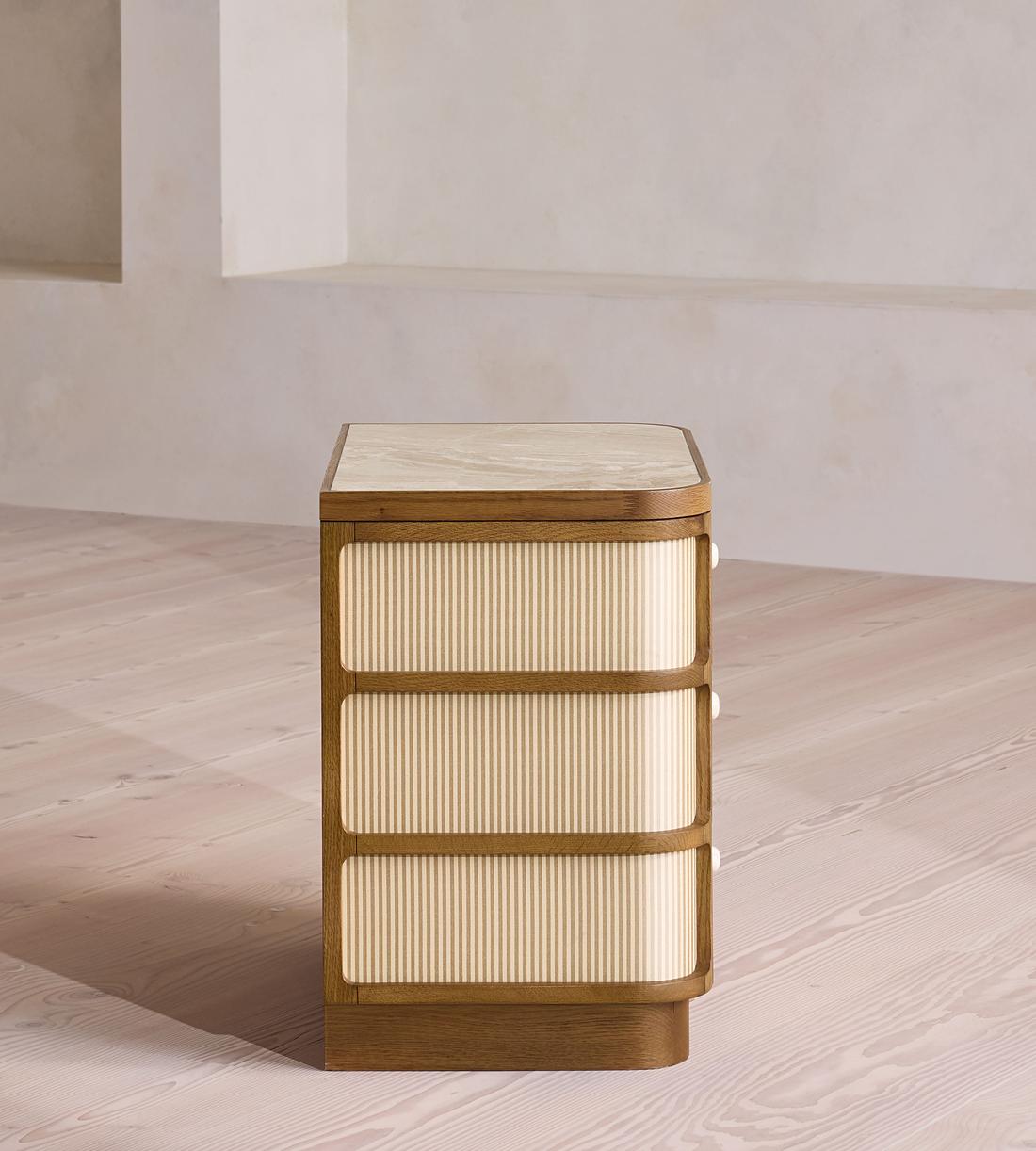 Leo Bedside Table - Royal Diana Marble - Images - Image 3