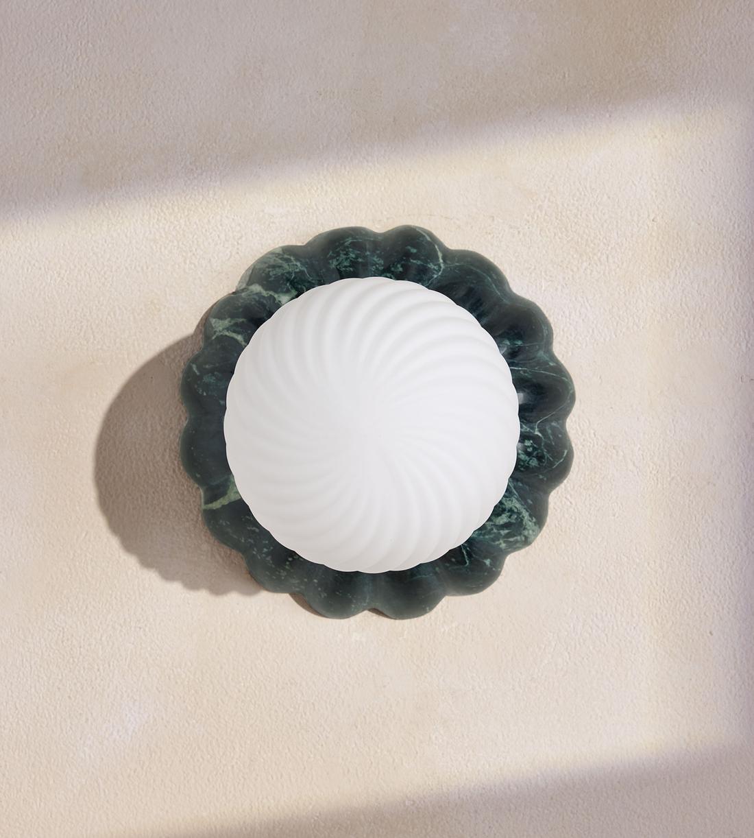Floria Wall Light - Guatemala Marble - Green - IP44 - UK - Images - Image 3