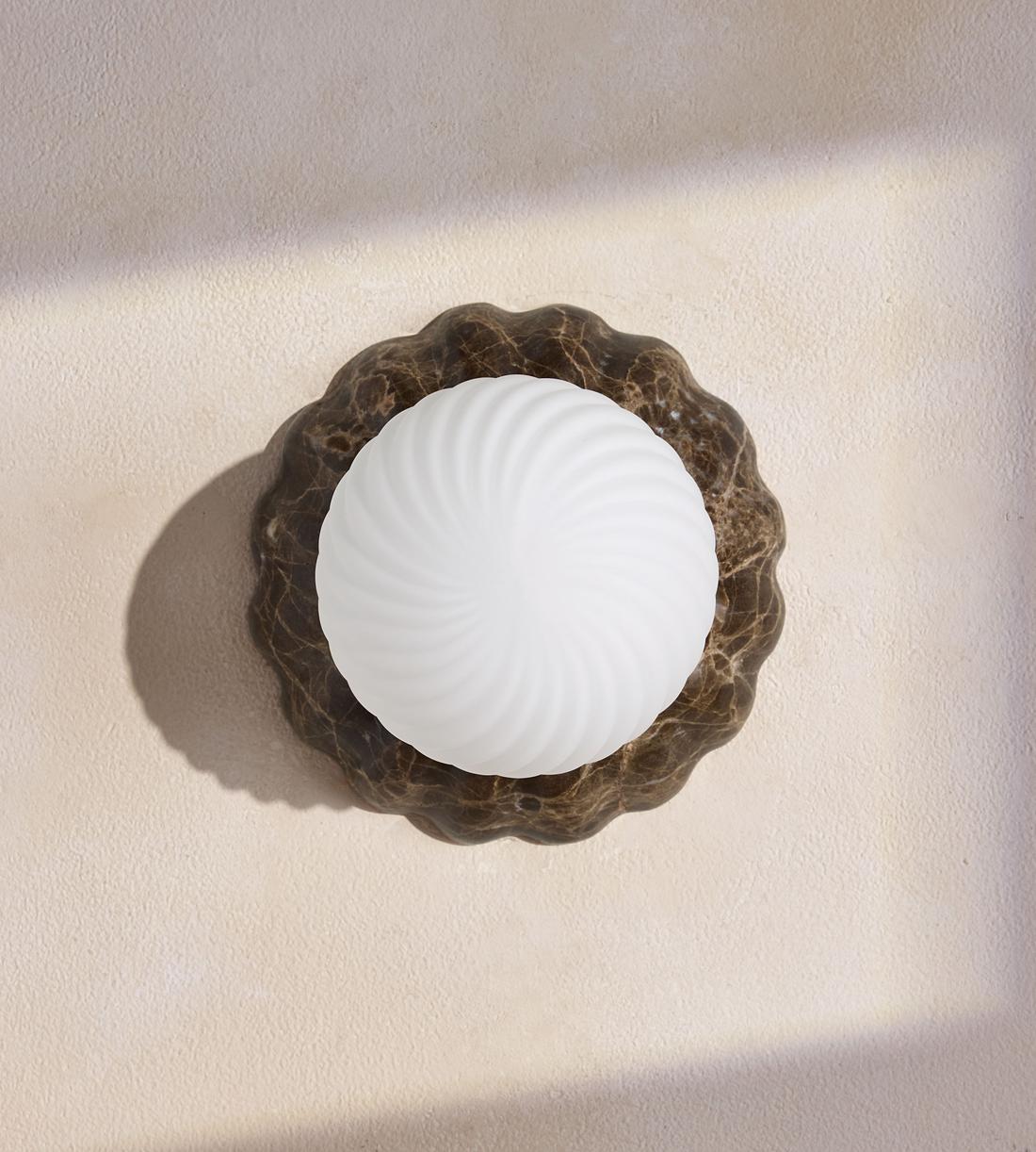 Floria Wall Light - Dark Emperador Marble - IP44 - US - Images - Image 6