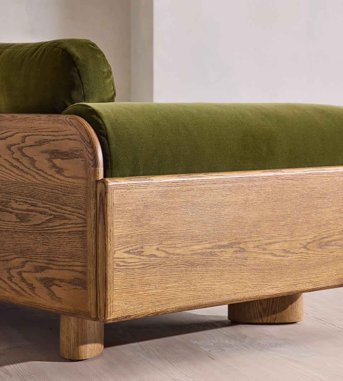 Hoxton Three Seater Sofa - Velvet - Olive - US - Images - Image 7